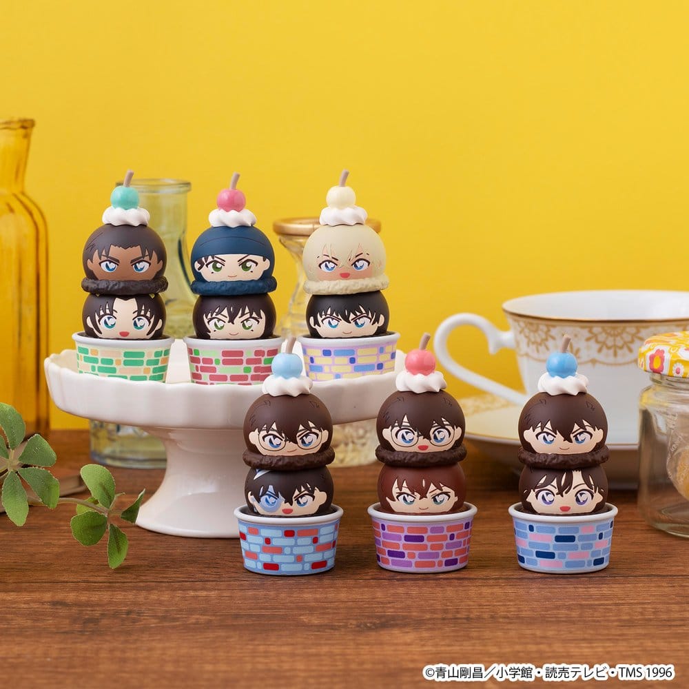 Detective Conan Blind Box assortiment figurines mini Tsumichen Stack up & Change 8 cm (6)