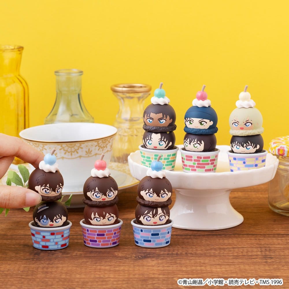 Detective Conan Blind Box assortiment figurines mini Tsumichen Stack up & Change 8 cm (6)