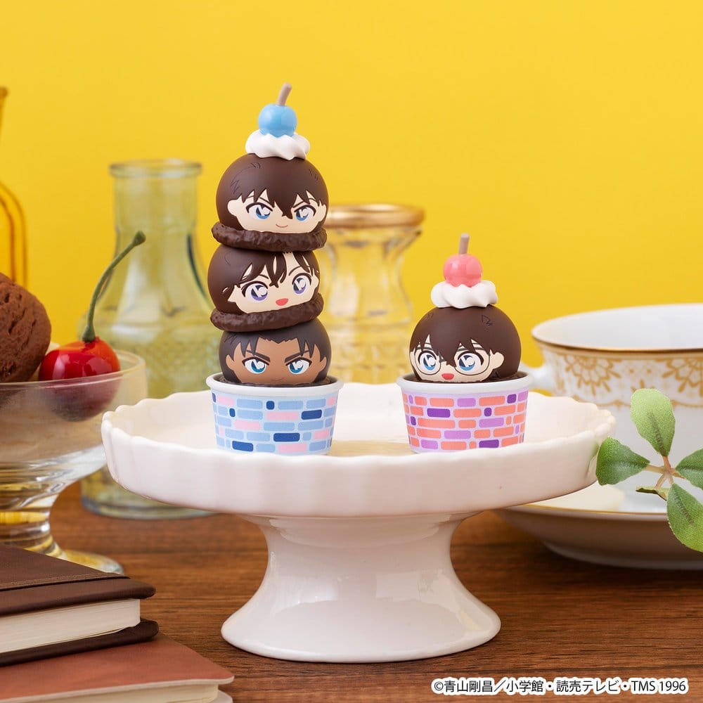 Detective Conan Blind Box assortiment figurines mini Tsumichen Stack up & Change 8 cm (6) (with gift)