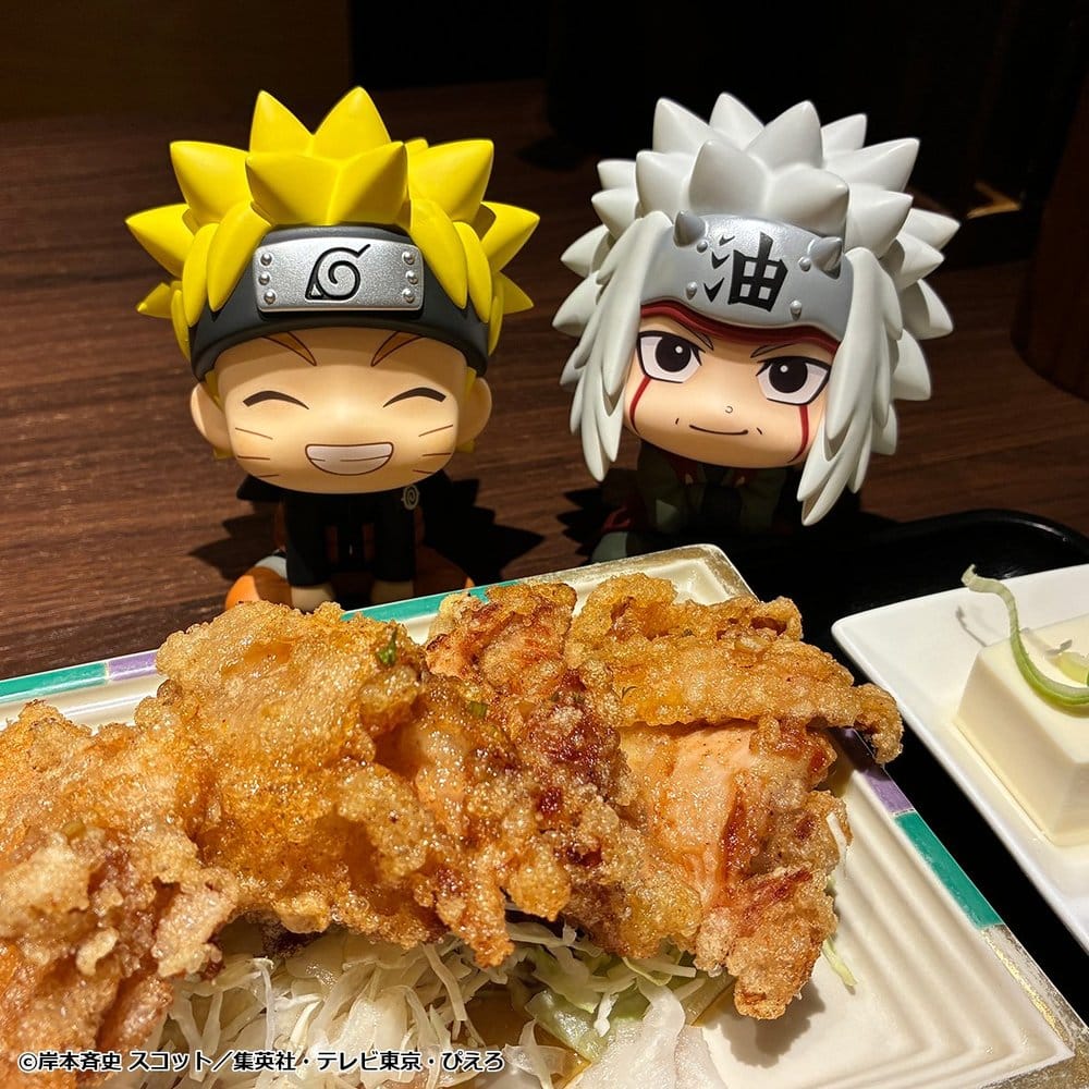 Naruto Shippuden pack 2 figurines PVC Look Up Naruto Uzumaki Smile Ver. & Jiraiya 11 cm (with gift)