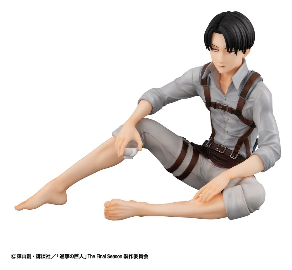 Attack on Titan figurine PVC G.E.M. Series Squad Captain Levi Palm Size 9 cm