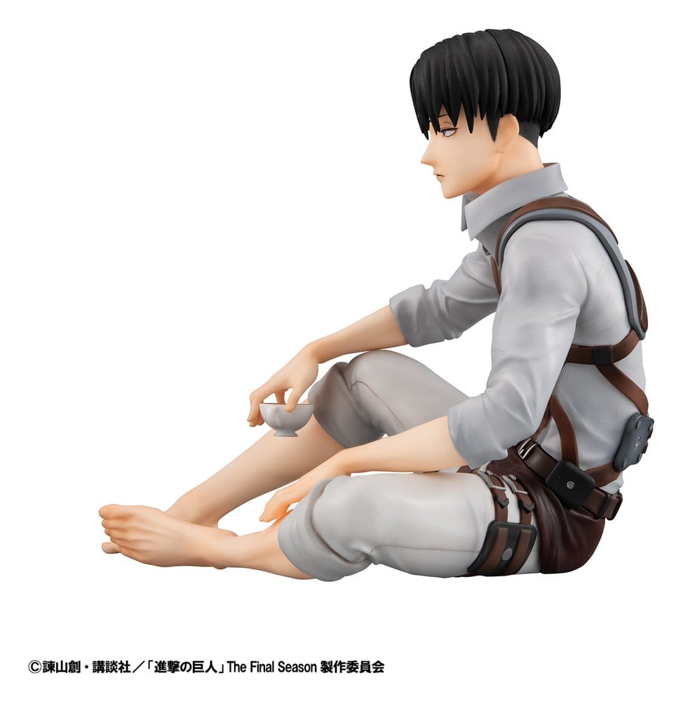 Attack on Titan figurine PVC G.E.M. Series Squad Captain Levi Palm Size 9 cm