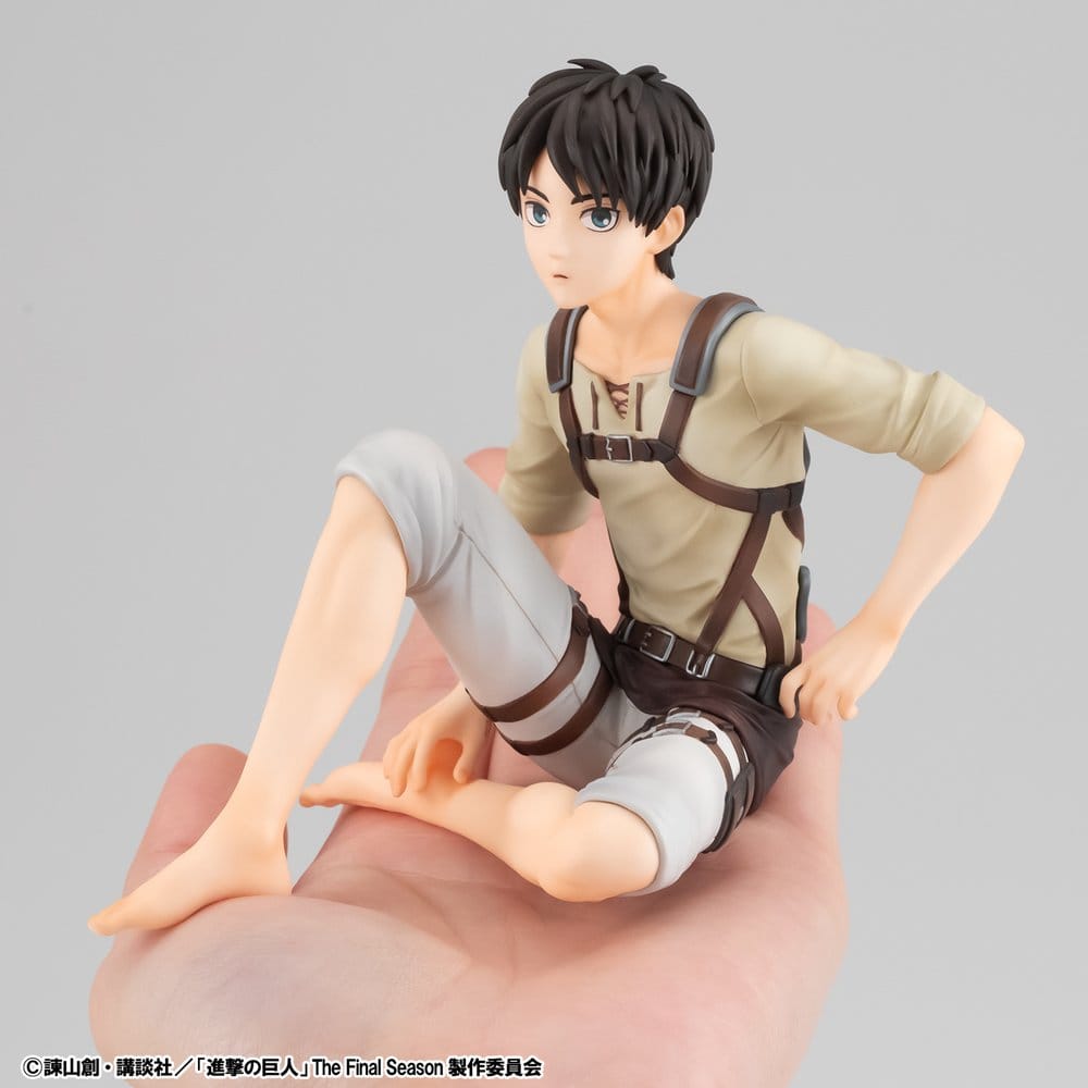 Attack on Titan pack 2 figurines PVC G.E.M. Series Eren Yeager & Squad Captain Levi Palm Size