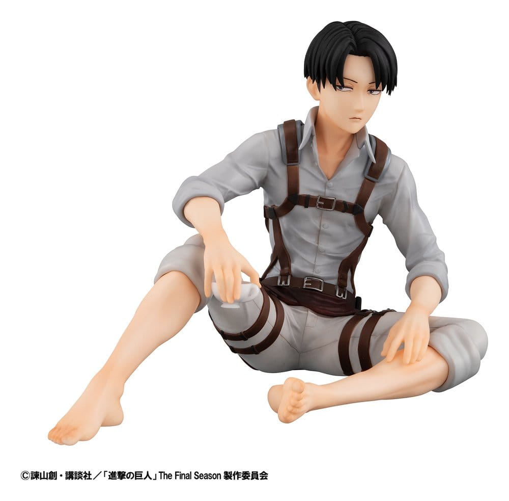 Attack on Titan pack 2 figurines PVC G.E.M. Series Eren Yeager & Squad Captain Levi Palm Size