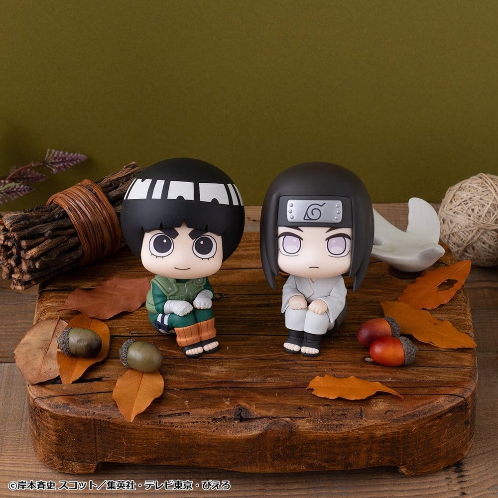 Naruto Shippuden pack 2 figurines PVC Look Up Rock Lee & Neji Hyuga 11 cm (with gift)