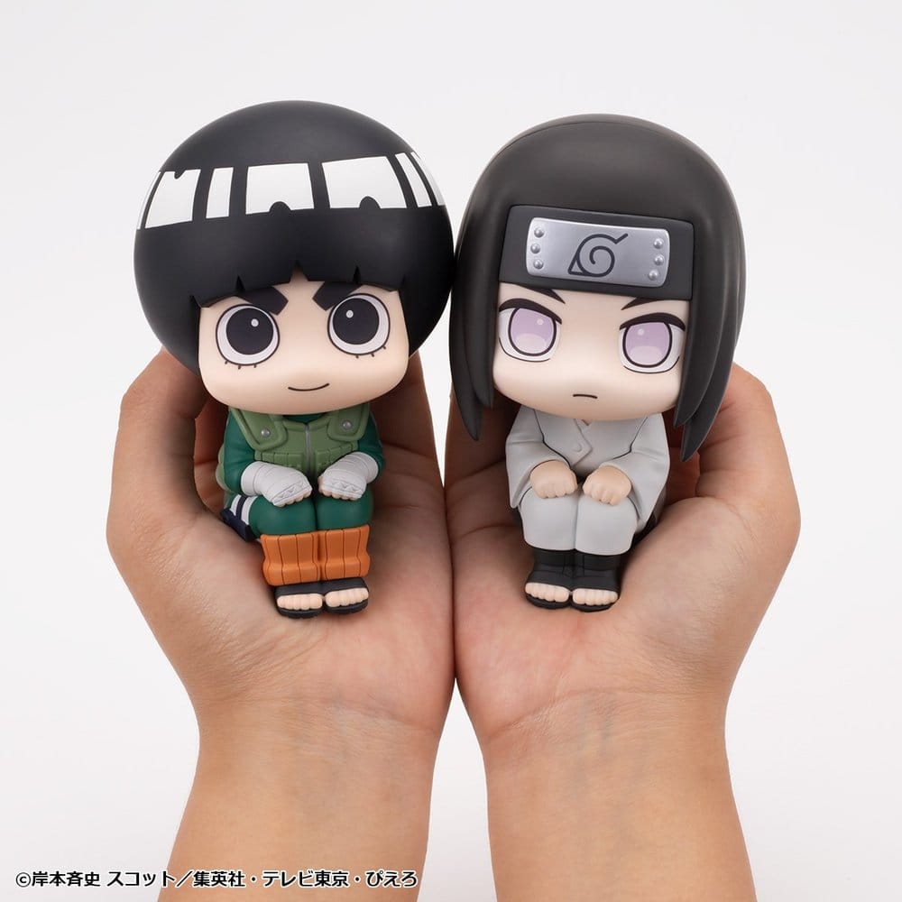 Naruto Shippuden pack 2 figurines PVC Look Up Rock Lee & Neji Hyuga 11 cm (with gift)