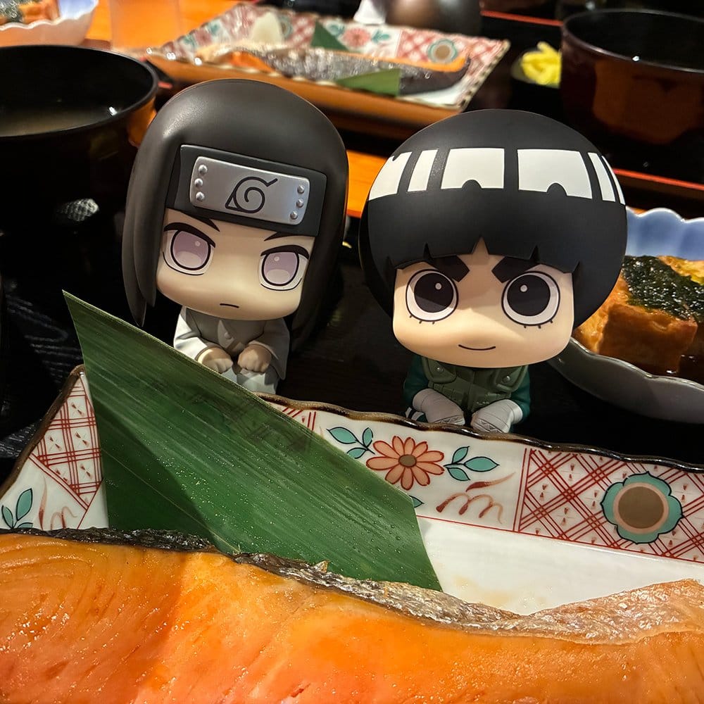Naruto Shippuden pack 2 figurines PVC Look Up Rock Lee & Neji Hyuga 11 cm (with gift)