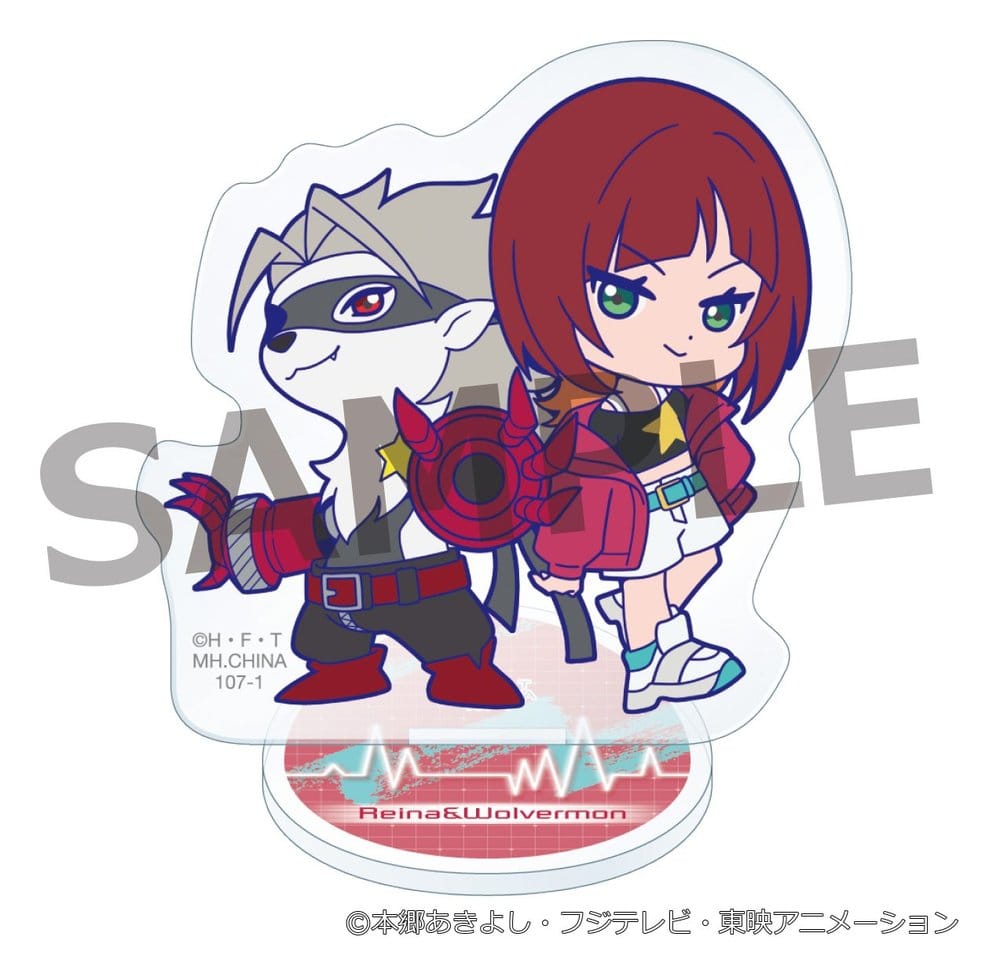 Digimon Blind Boxes présentoir supports en acrylique Buddycolle Beatbreak 6 cm (6)