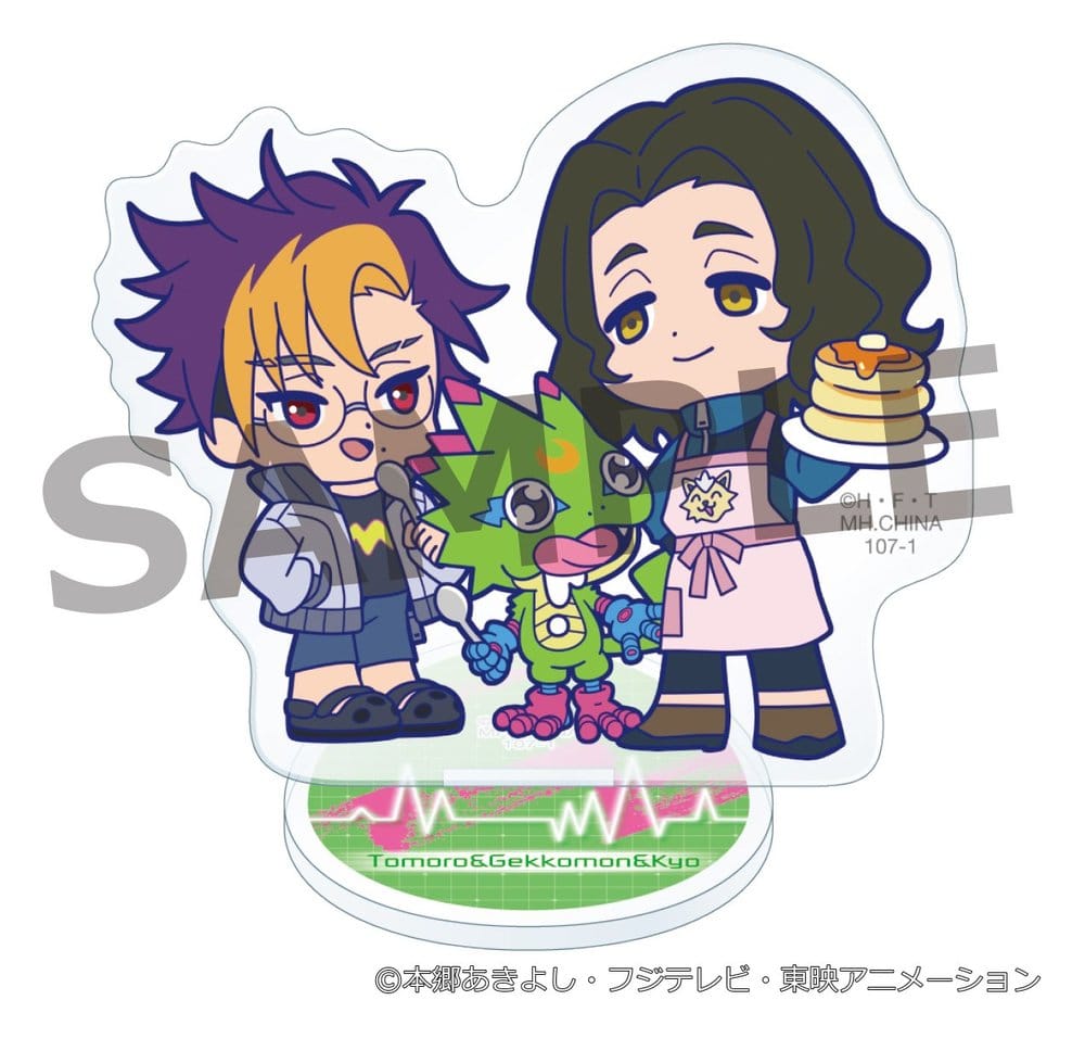 Digimon Blind Boxes présentoir supports en acrylique Buddycolle Beatbreak 6 cm (6)