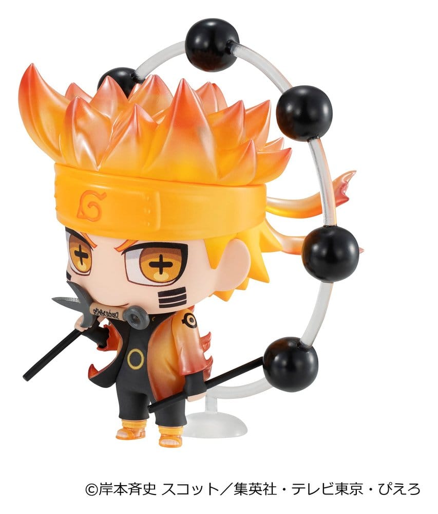 Naruto Shippuden Blind Boxes présentoir figurines mini ChimiMega Series Mascot Collection 1 6 cm (6)