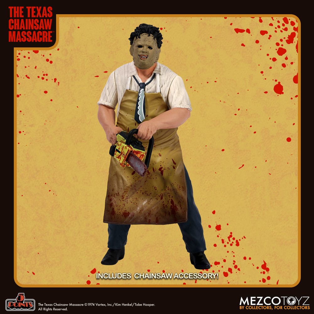 Massacre à la tronçonneuse (1974) figurine 5 Points Leatherface 10 cm