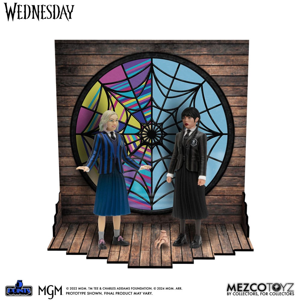 Wednesday figurines 5 Points Wednesday & Enid Boxed Set 10 cm
