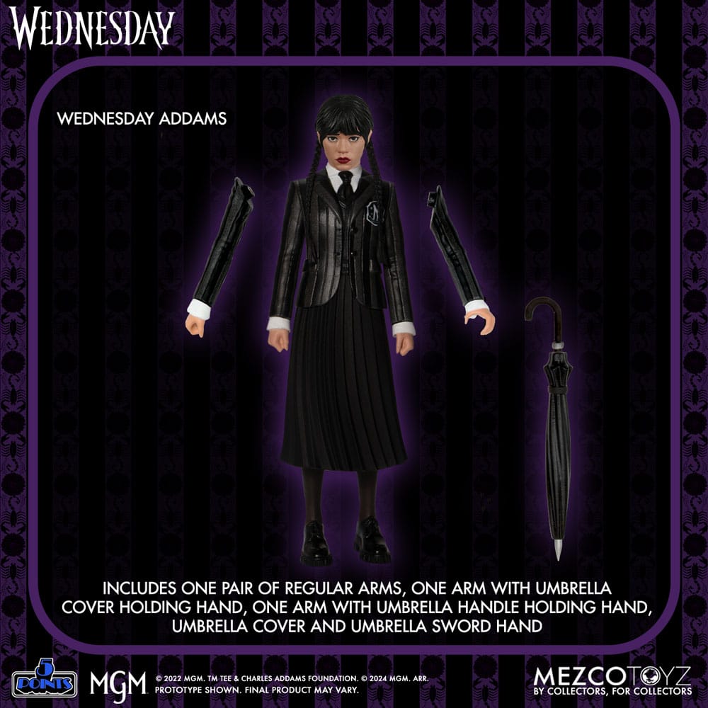 Wednesday figurines 5 Points Wednesday & Enid Boxed Set 10 cm