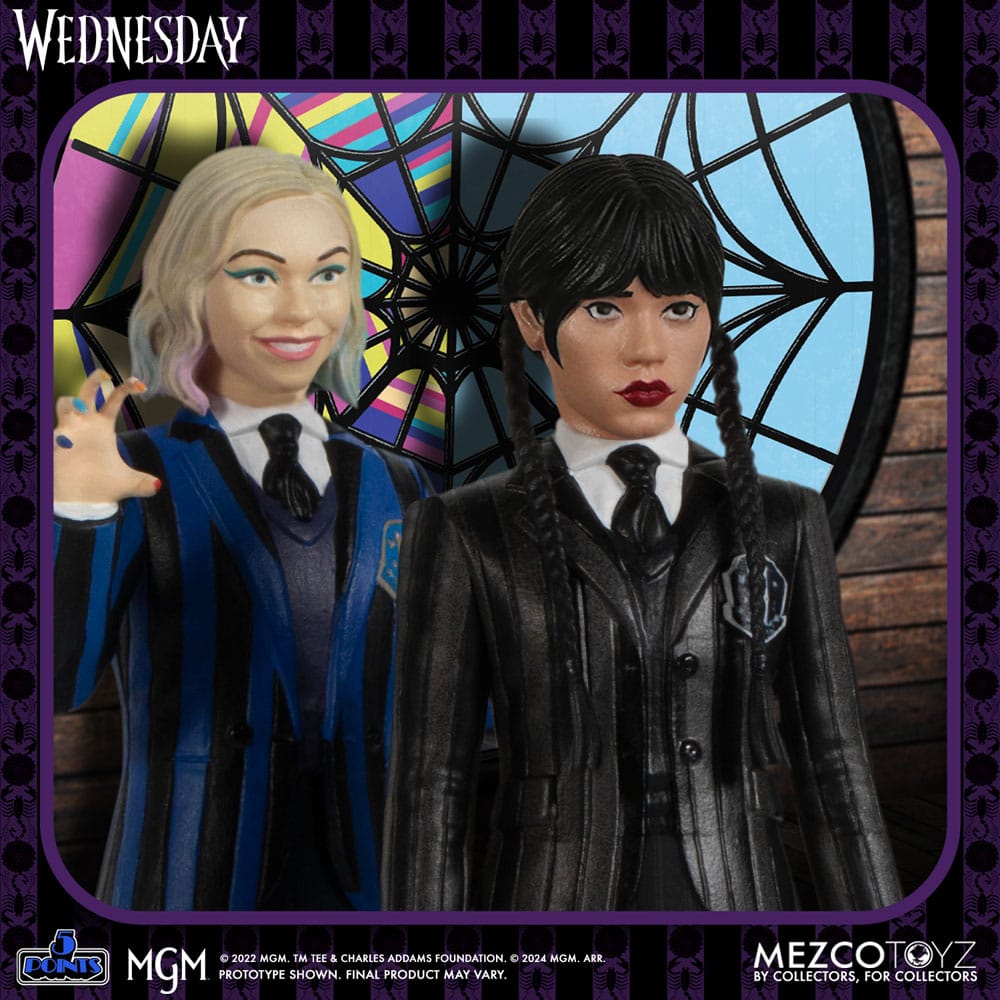 Wednesday figurines 5 Points Wednesday & Enid Boxed Set 10 cm