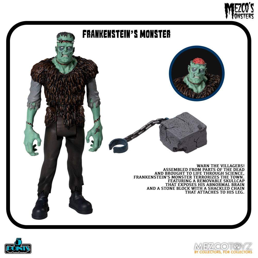 Mezco's Monsters figurines 5 Points Tower of Fear Deluxe Box Set 9 cm