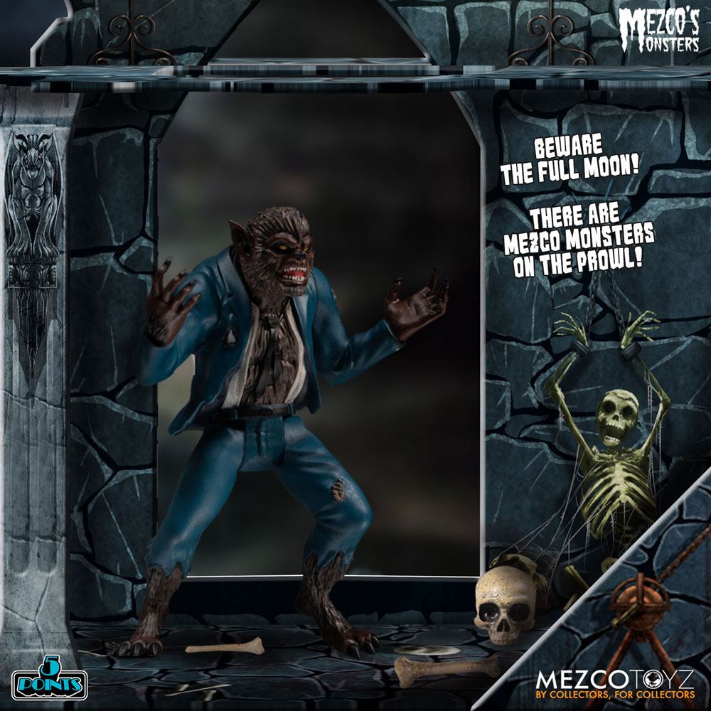 Mezco's Monsters figurines 5 Points Tower of Fear Deluxe Box Set 9 cm