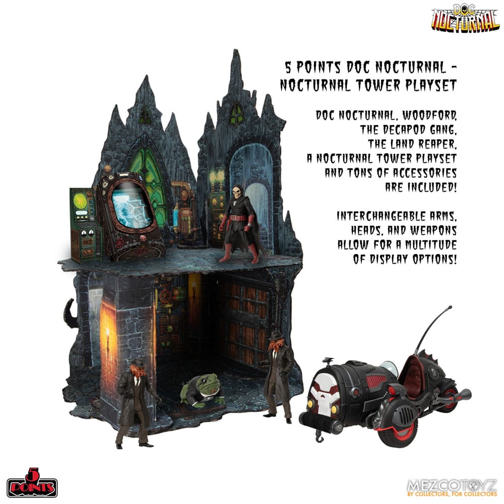 Doc Nocturnal figurines 5 Points Nocturnal Tower Playset 9 cm