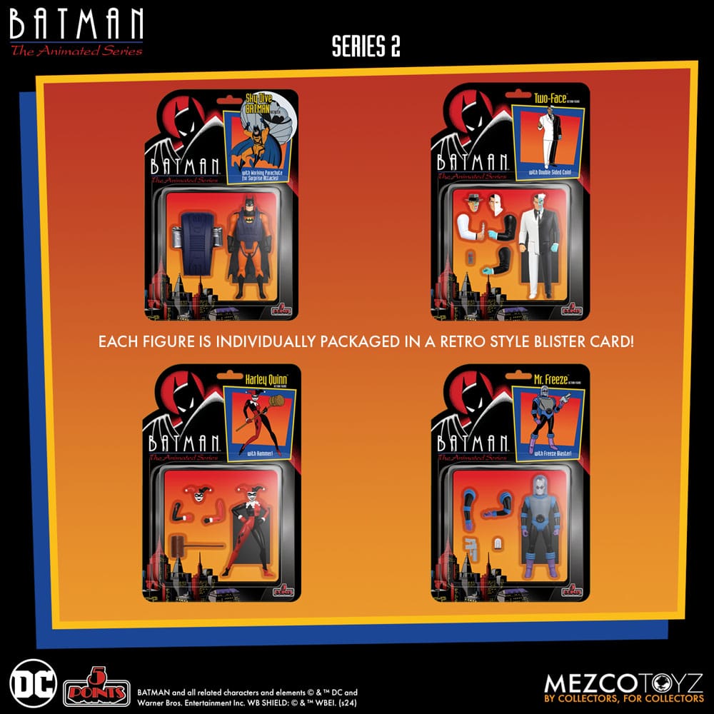 Batman: The Animated Series 2 figurines 5 Points Deluxe Box Set 9 cm