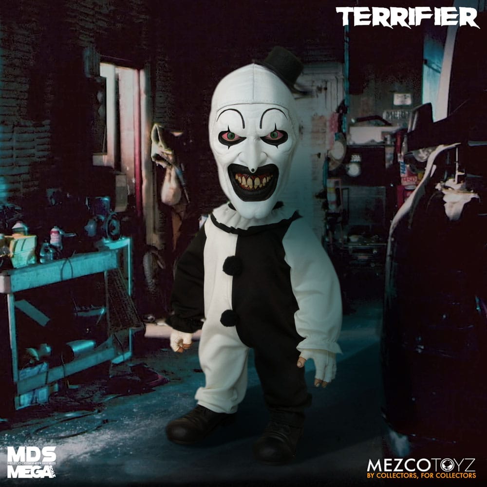 Terrifier poupée MDS Mega Scale Art the Clown with Sound 38 cm