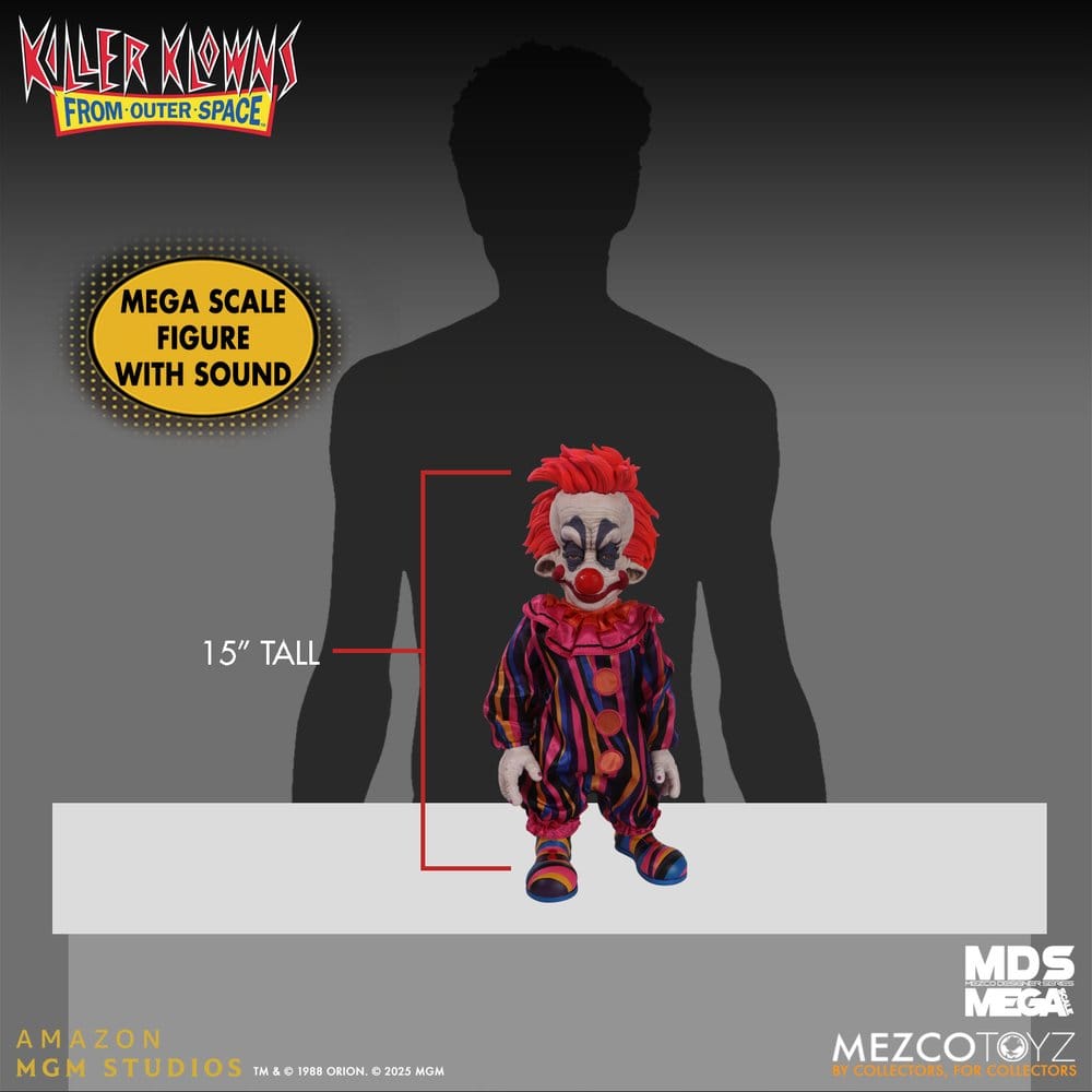 Les Clowns tueurs venus d'ailleurs poupée MDS Mega Scale Rudy 38 cm