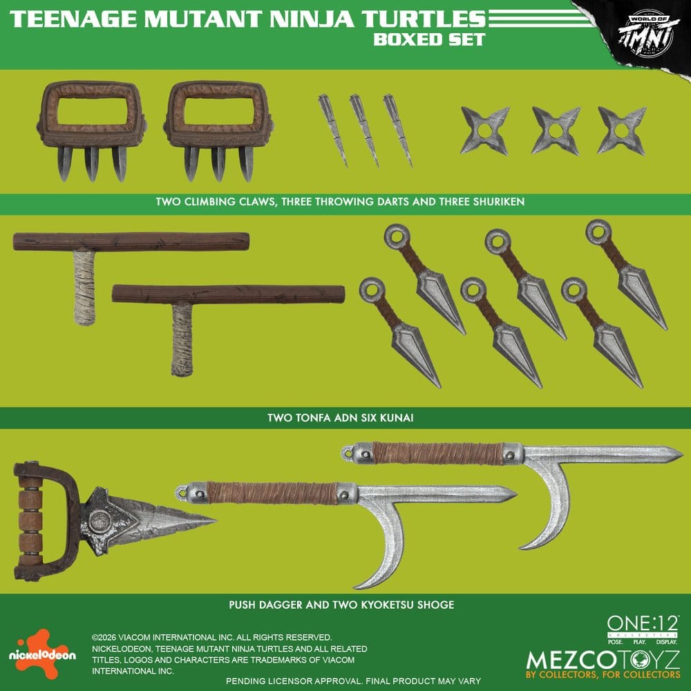 Tortues Ninja One:12 Collective figurines 1/12 Boxed Set 17 cm