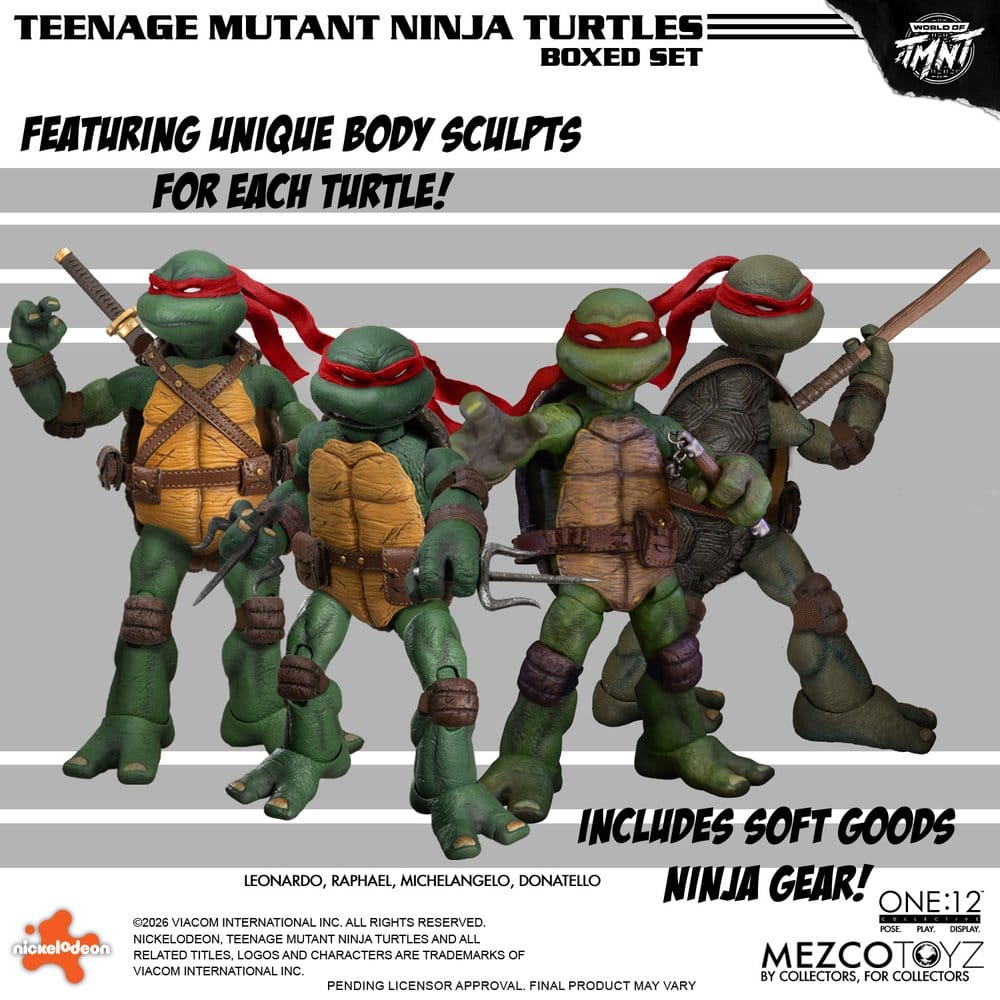 Tortues Ninja One:12 Collective figurines 1/12 Boxed Set 17 cm