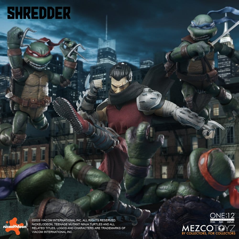 Tortues Ninja figurine 1/12 Shredder 17 cm