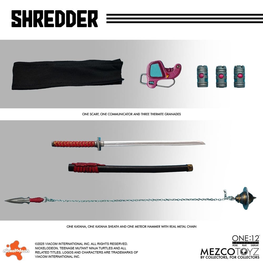 Tortues Ninja figurine 1/12 Shredder 17 cm