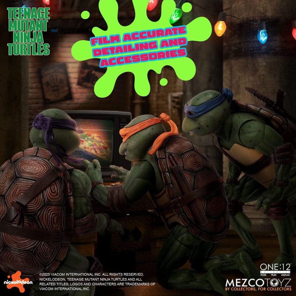 Tortues Ninja box set figurines 1/12 Teenage Mutant Ninja Turtles (1990 Movie) 15 cm