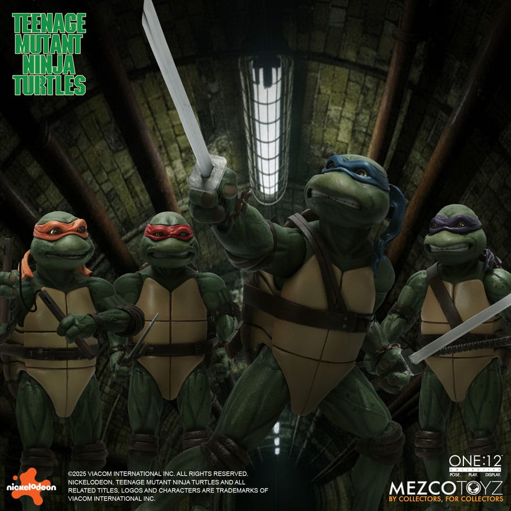 Tortues Ninja box set figurines 1/12 Teenage Mutant Ninja Turtles (1990 Movie) 15 cm