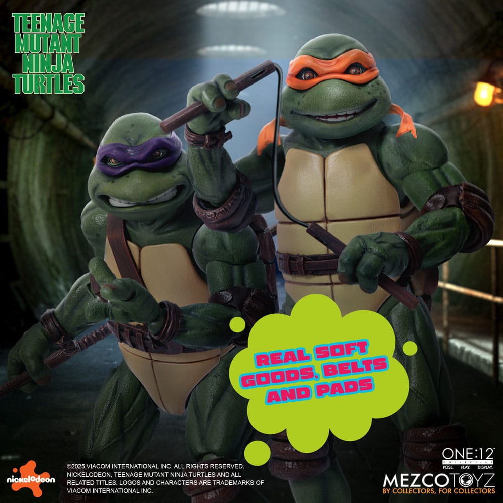 Tortues Ninja box set figurines 1/12 Teenage Mutant Ninja Turtles (1990 Movie) 15 cm