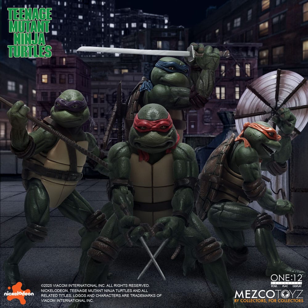 Tortues Ninja box set figurines 1/12 Teenage Mutant Ninja Turtles (1990 Movie) 15 cm