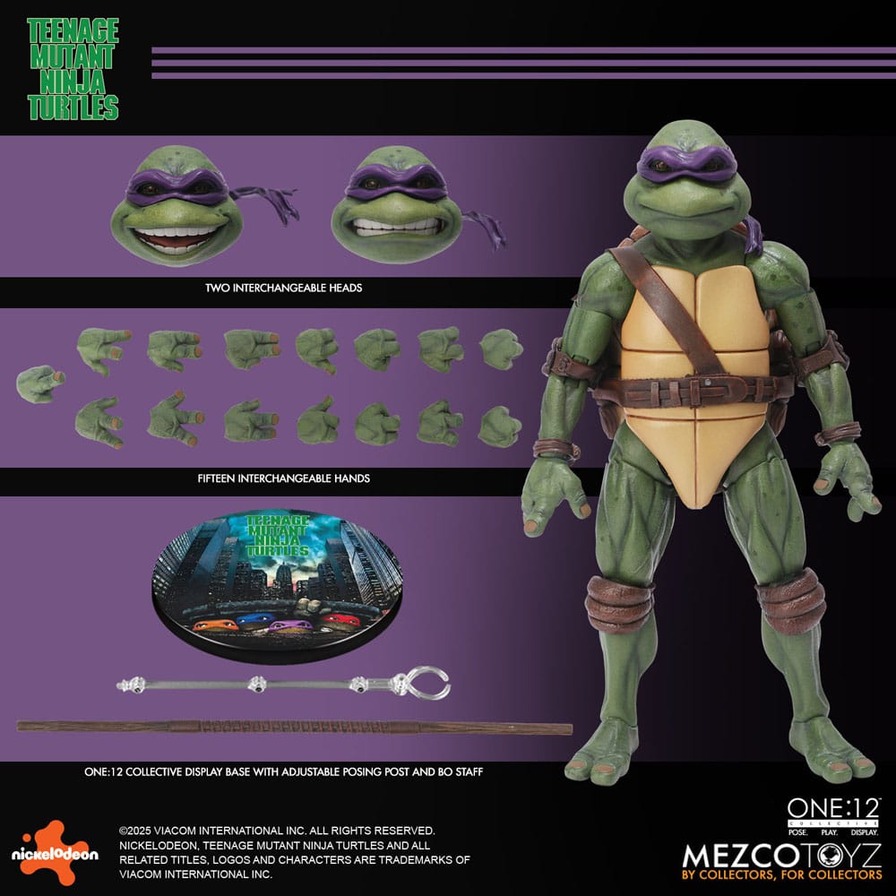 Tortues Ninja box set figurines 1/12 Teenage Mutant Ninja Turtles (1990 Movie) 15 cm