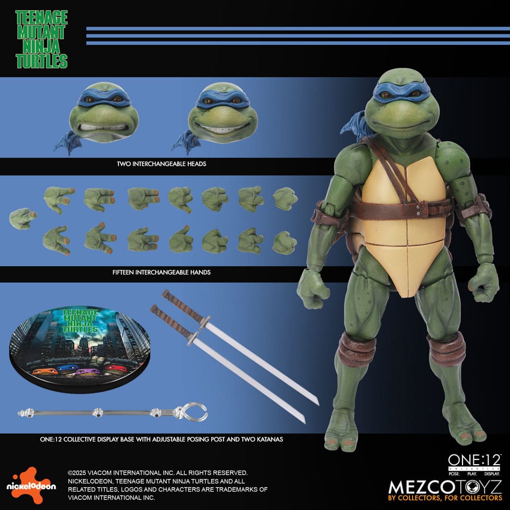 Tortues Ninja box set figurines 1/12 Teenage Mutant Ninja Turtles (1990 Movie) 15 cm