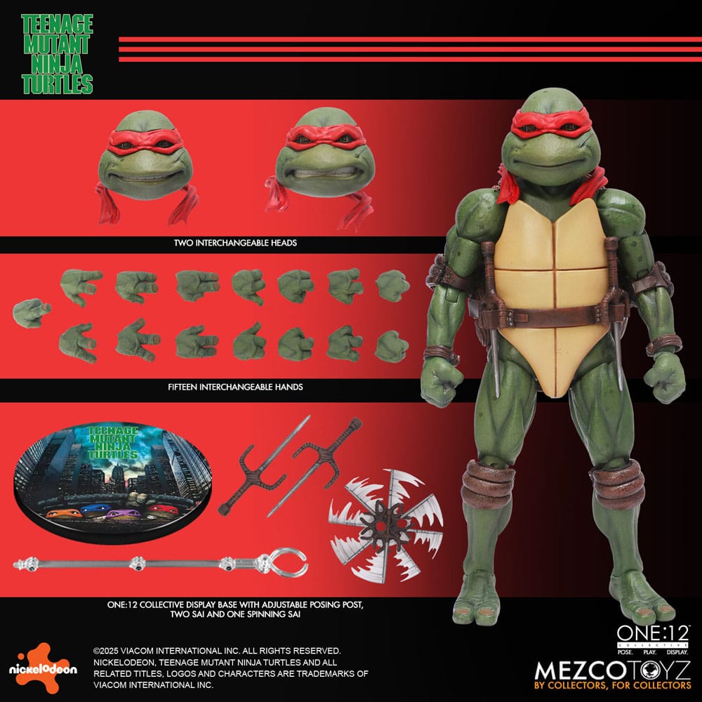 Tortues Ninja box set figurines 1/12 Teenage Mutant Ninja Turtles (1990 Movie) 15 cm