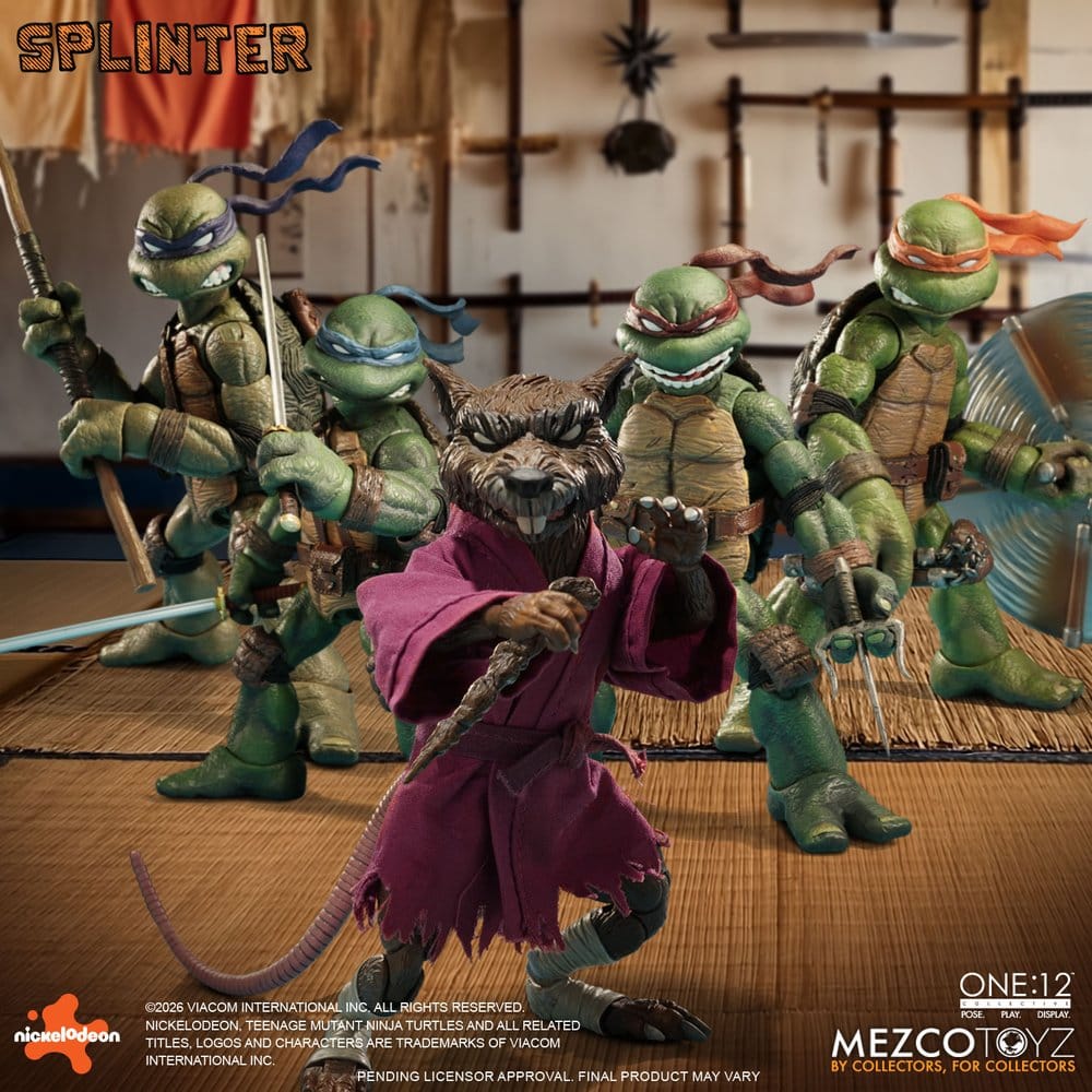 Tortues Ninja One:12 Collective figurine 1/12 Splinter 17 cm