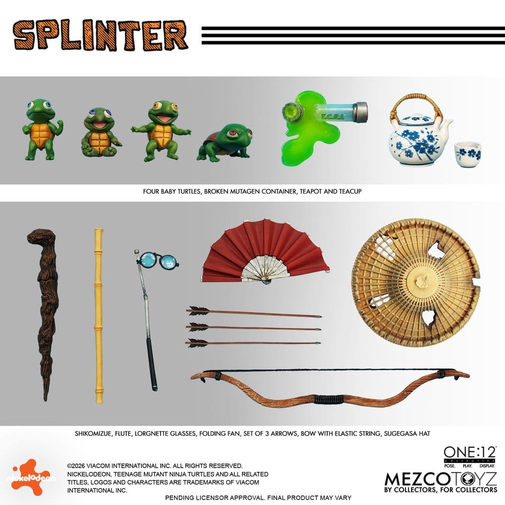 Tortues Ninja One:12 Collective figurine 1/12 Splinter 17 cm