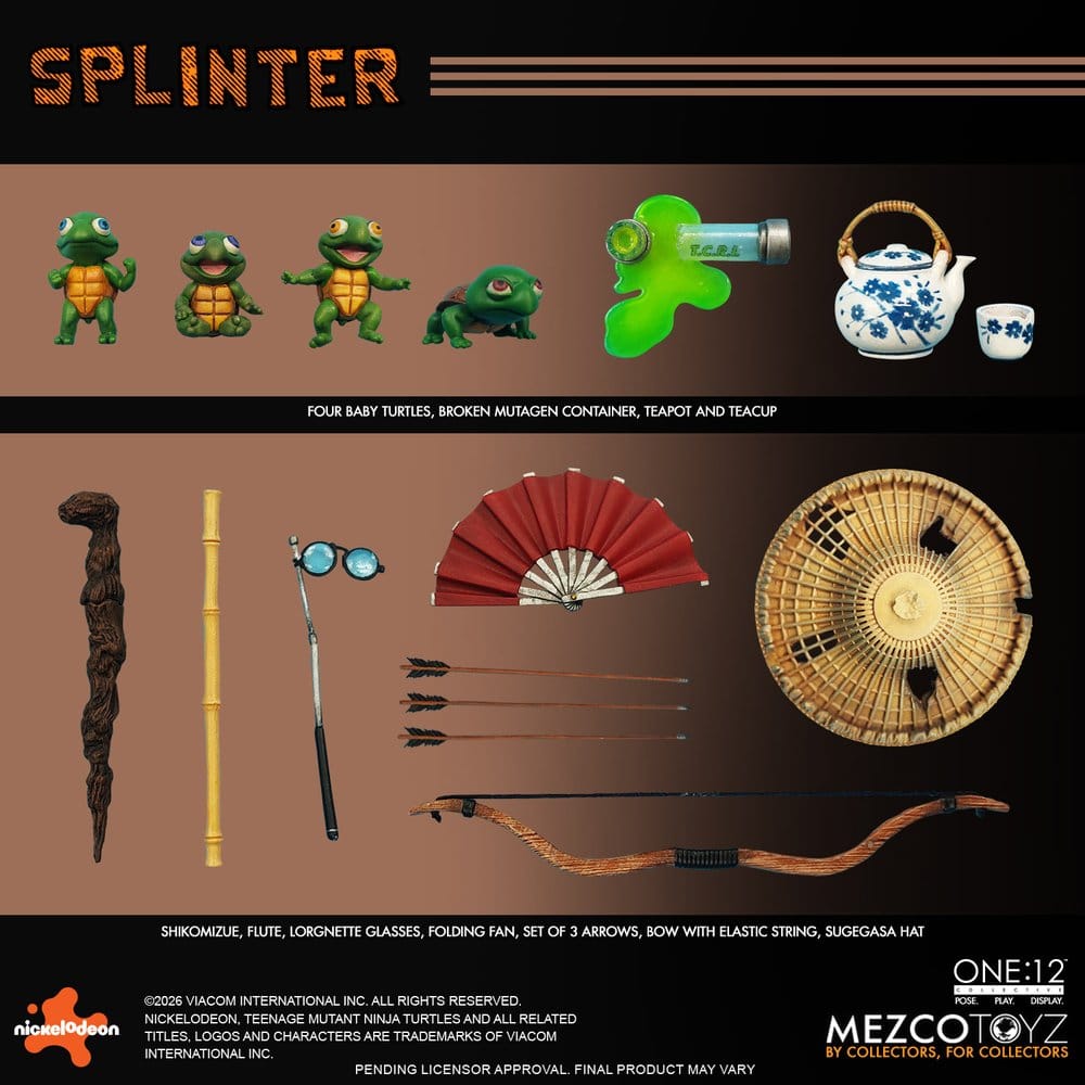 Tortues Ninja One:12 Collective figurine 1/12 Splinter 17 cm