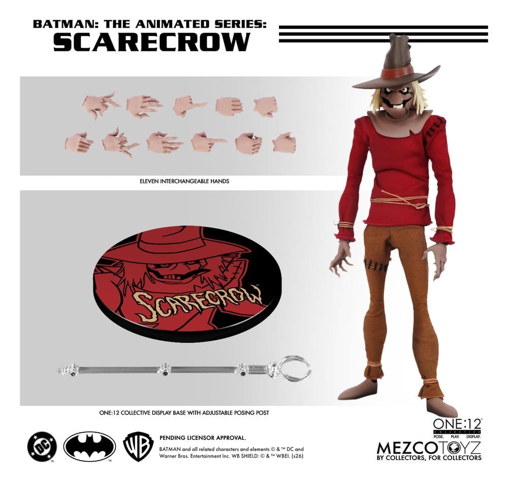 Batman, la série animée One:12 Collective figurine Scarecrow 17 cm