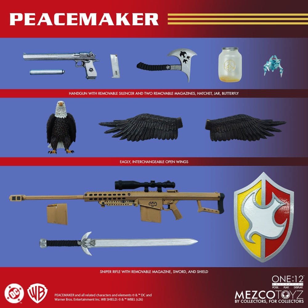 DC Comics One:12 Collective figurine 1/12 Peacemaker 17 cm