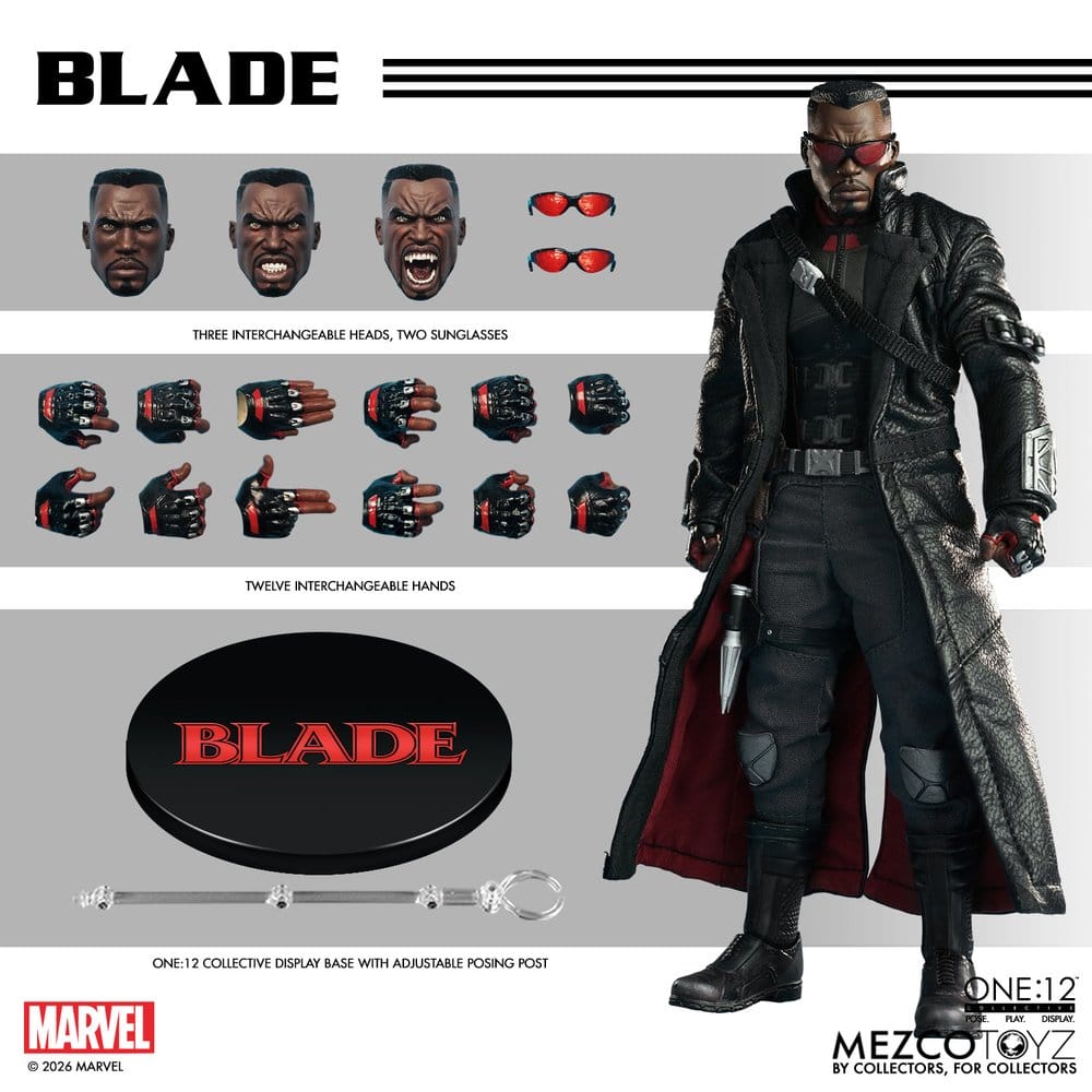 Marvel Comics One:12 Collective figurine 1/12 Blade 17 cm
