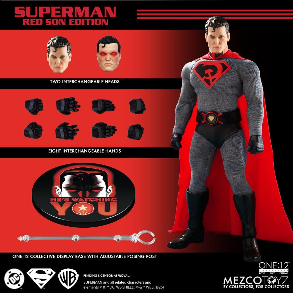 DC Comics One:12 Collective figurine 1/12 Superman: Red Son 17 cm