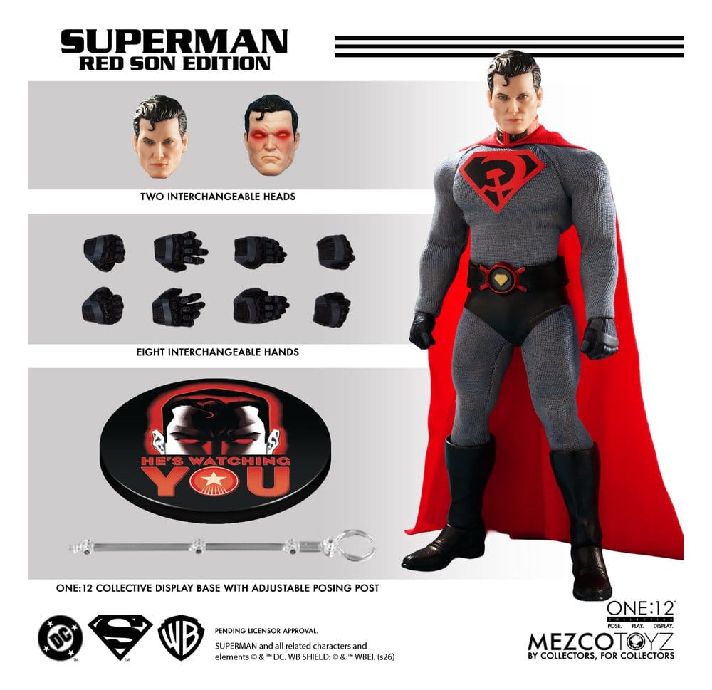 DC Comics One:12 Collective figurine 1/12 Superman: Red Son 17 cm