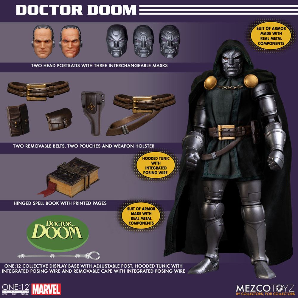 Marvel figurine 1/12 Doctor Doom 17 cm