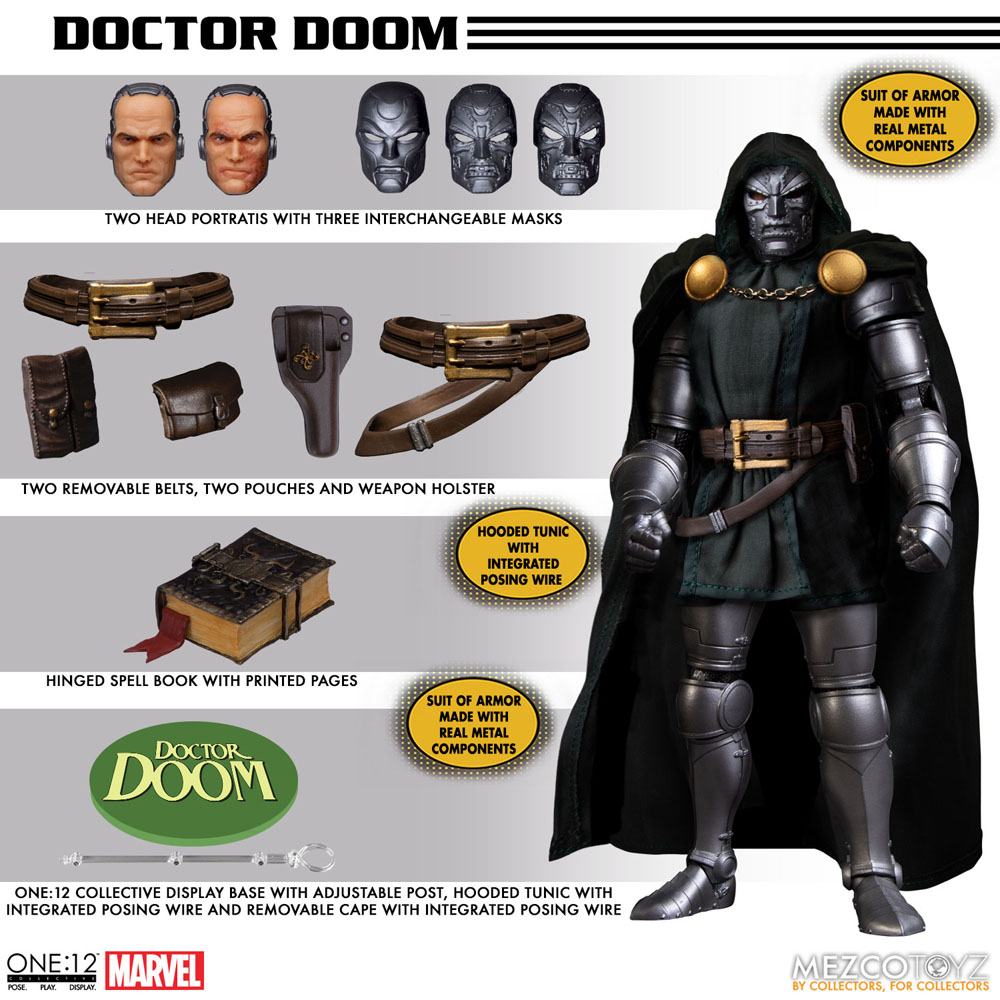 Marvel figurine 1/12 Doctor Doom 17 cm