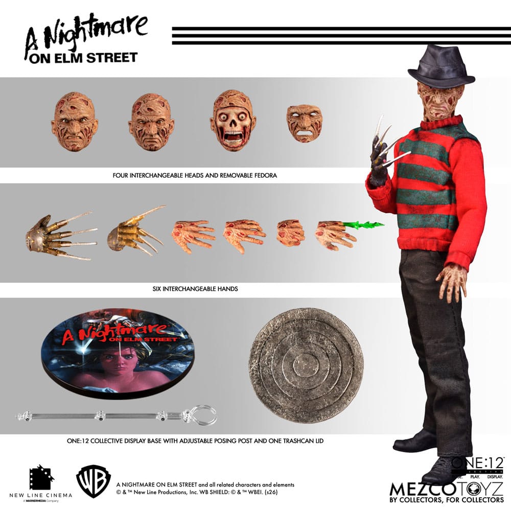 Les Griffes de la nuit figurine 1/12 Freddy Krueger 17 cm