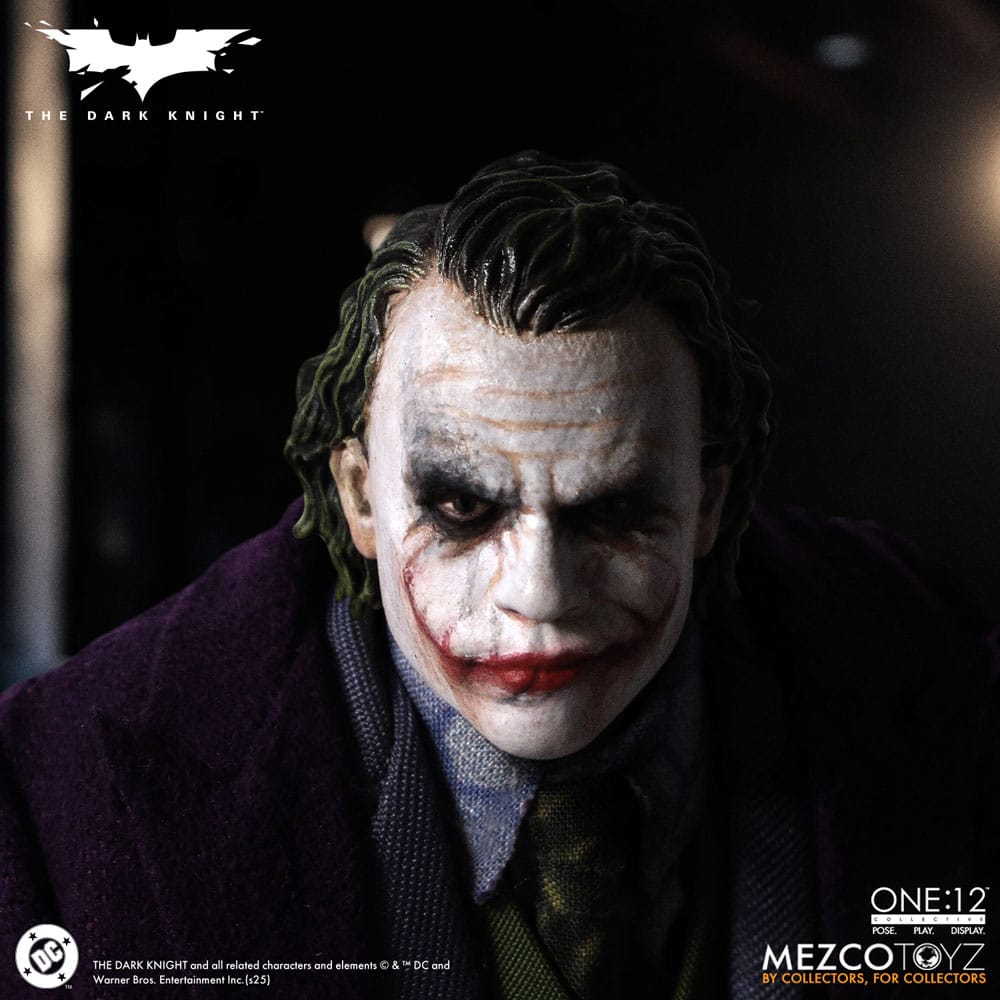 The Dark Knight : Le Chevalier noir figurine 1/12 Joker 17 cm
