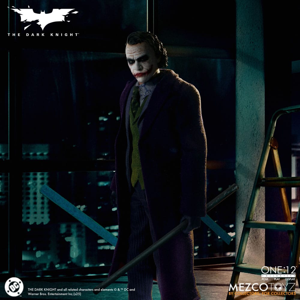 The Dark Knight : Le Chevalier noir figurine 1/12 Joker 17 cm