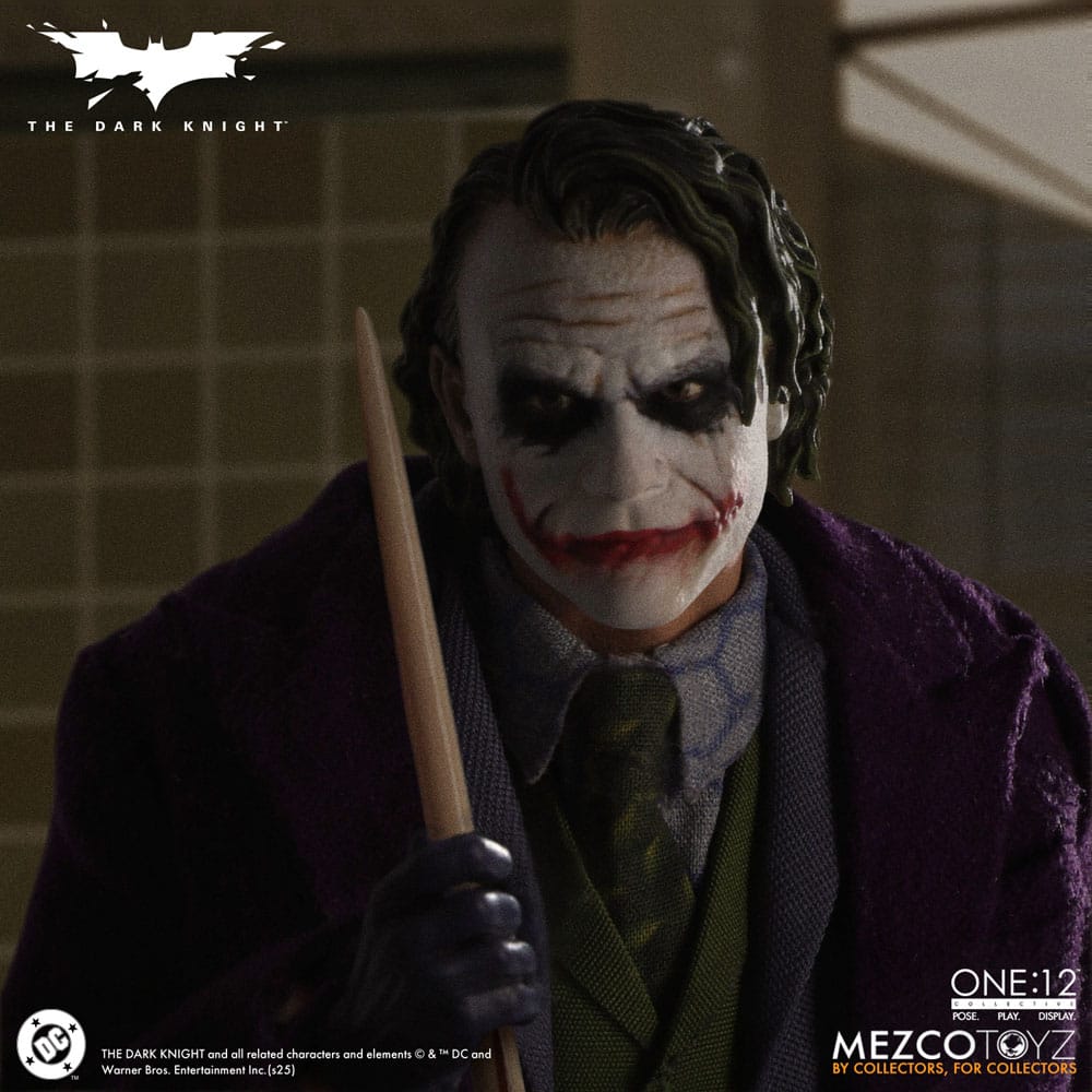 The Dark Knight : Le Chevalier noir figurine 1/12 Joker 17 cm