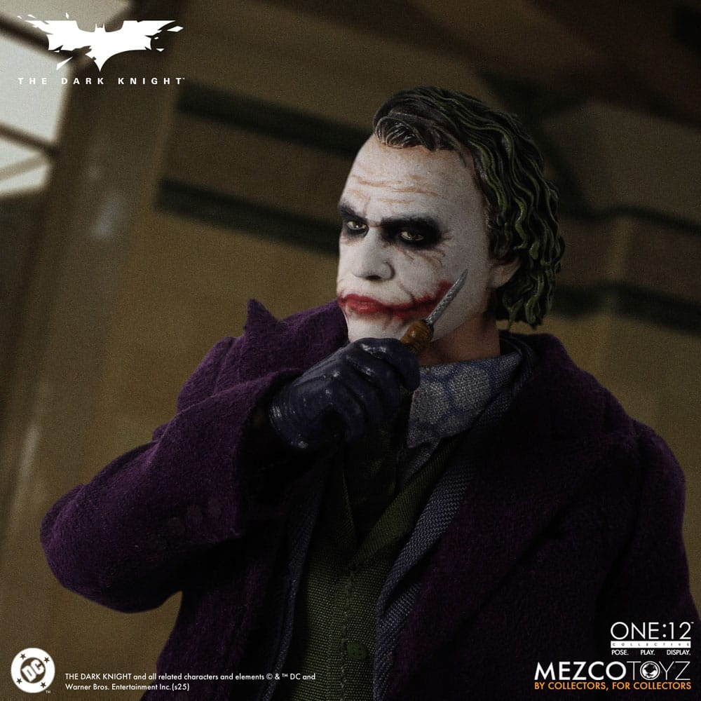 The Dark Knight : Le Chevalier noir figurine 1/12 Joker 17 cm